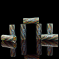 Preview: The Riptip Glasfilter Pinstripe Twisted Tourmaline Ø 7 - 11mm