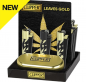 Preview: Clipper Metal Classic Feuerzeug "Leaves Gold" + Etui