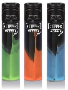 Clipper Classic Feuerzeug 'Jet Flame Dark Nebula' - 3er Set
