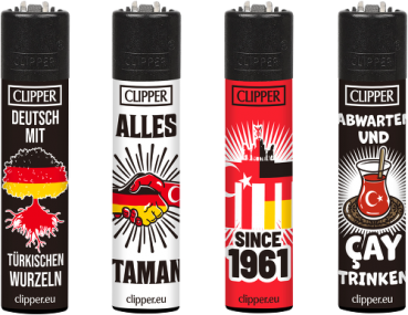 Clipper Classic Feuerzeug 'Deutsch - Türkisch'