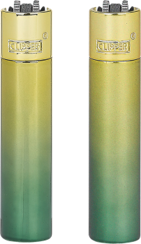 Clipper Classic Feuerzeug Metal 'Green Icy' + Etui
