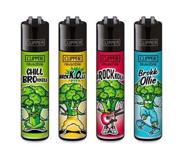 Clipper Classic Feuerzeug Serie 'Brokkoli'