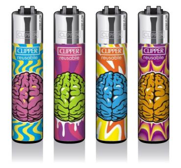 Clipper Classic Feuerzeug Serie 'Brain Damage'