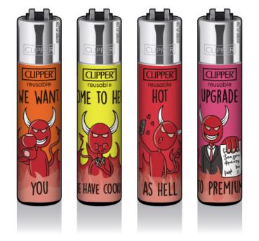 Clipper Classic Feuerzeug Serie 'Funny As Hell'