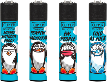 Clipper Classic Feuerzeug Serie 'Pinguine #2'