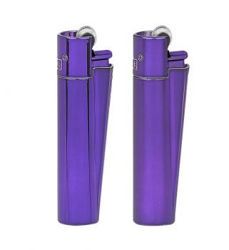 Clipper Metal Classic Feuerzeug "Purple Rain" + Etui
