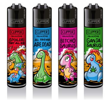 Clipper Classic Feuerzeug Serie 'Dinosaurier'