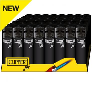 Clipper Classic Feuerzeug 'Jet Flame Black Soft'