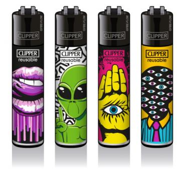 Clipper Classic Feuerzeug Serie 'Love Martians'