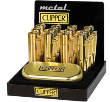 Clipper Classic Feuerzeug Metal 'Gold' + Etui
