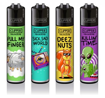Clipper Classic Feuerzeug Serie 'Mix Slogan #4'