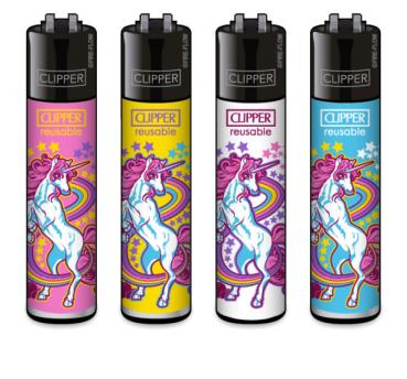 Clipper Classic Feuerzeug Serie 'Unicorns'