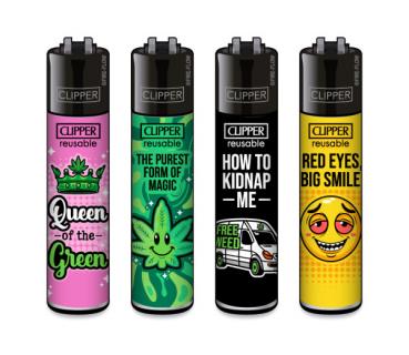 Clipper Classic Feuerzeug Serie 'Weed Slogan #14'