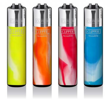 Clipper Classic Feuerzeug 'Fluo Nebula Branded'