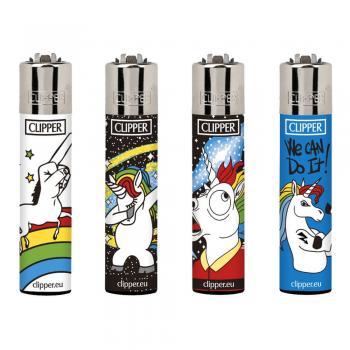 Clipper Classic Feuerzeug Serie 'Cool Unicorns'