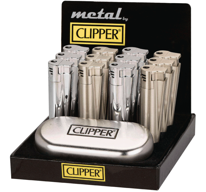 my420gadgets - Clipper Metal Classic Black & Silver + Etui