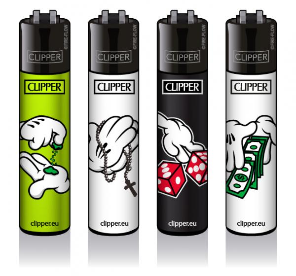 Clipper Classic Feuerzeuge 'Cartoon Hands #2'