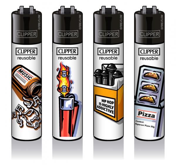 Clipper Classic Feuerzeuge 'Abstrakt'