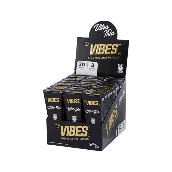 VIBES King Size Cones 'COFFIN' - Ultra Thin