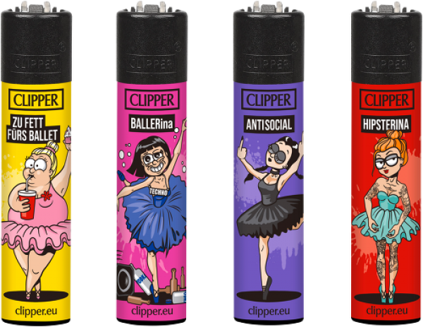 Clipper Classic Feuerzeug Serie 'Ballerinas'