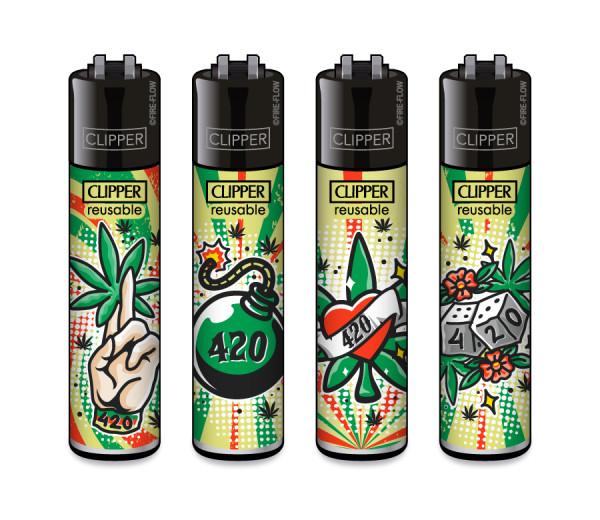 Clipper Classic Feuerzeug Serie '420 Tattoo'