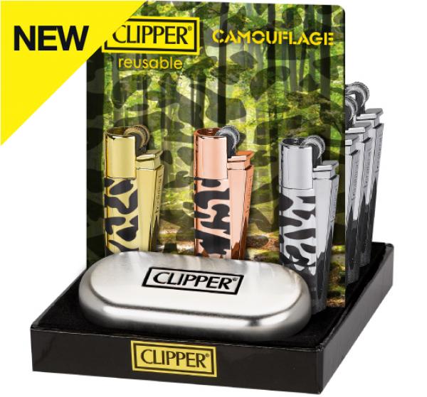 Clipper Metal Classic Feuerzeug "Camouflage" + Etui