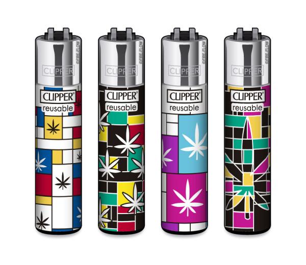 Clipper Classic Feuerzeug Serie 'Modern Weed'