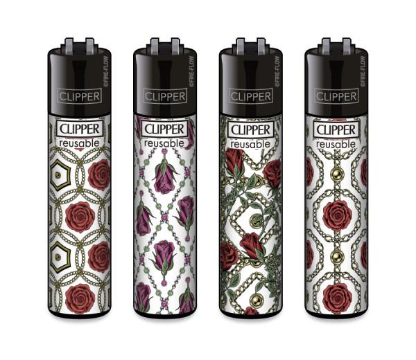 Clipper Classic Feuerzeug Serie 'Roses and Gold'