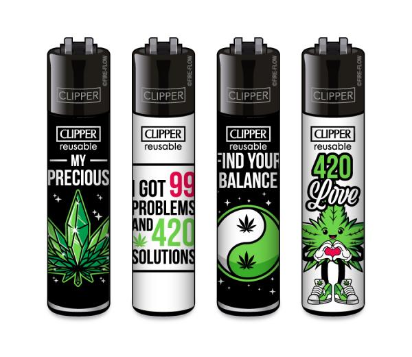 Clipper Classic Feuerzeug Serie 'Weed Slogan #13'