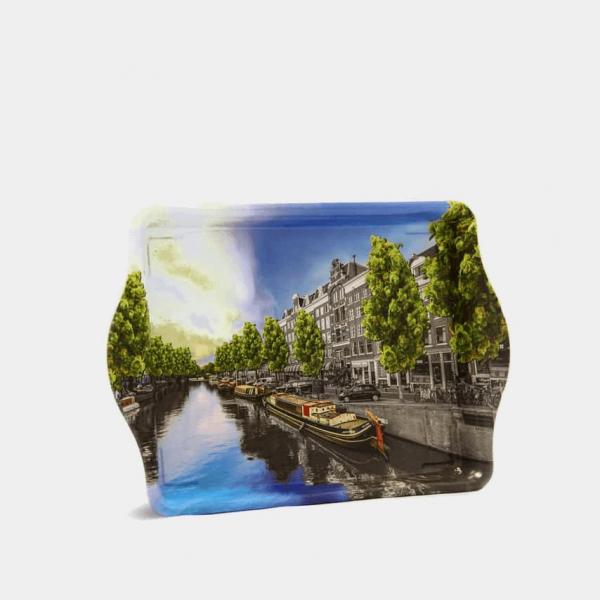 'Amsterdam Canals' Metal Rolling Tray