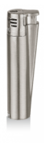 Clipper Jet Flame Feuerzeug Metal 'Silver' + Etui