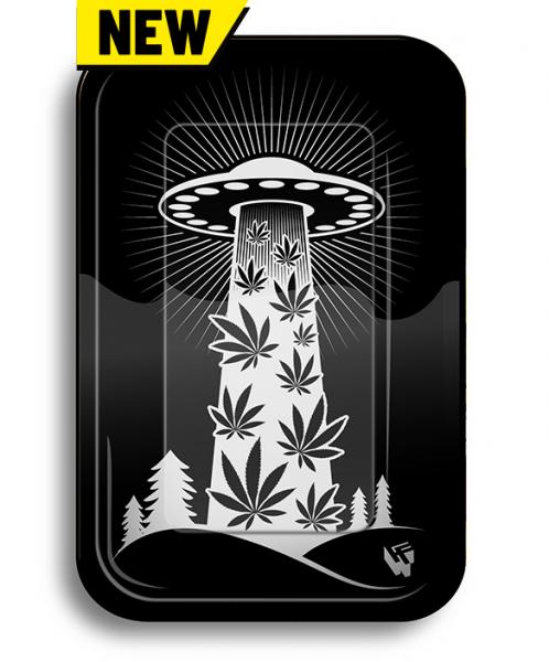 Clipper '420 Aliens' Metal Rolling Tray