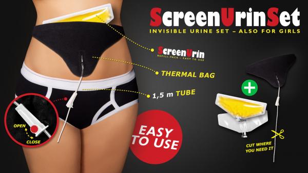 CleanU Screen Urin Set 2.0 - also for Girls