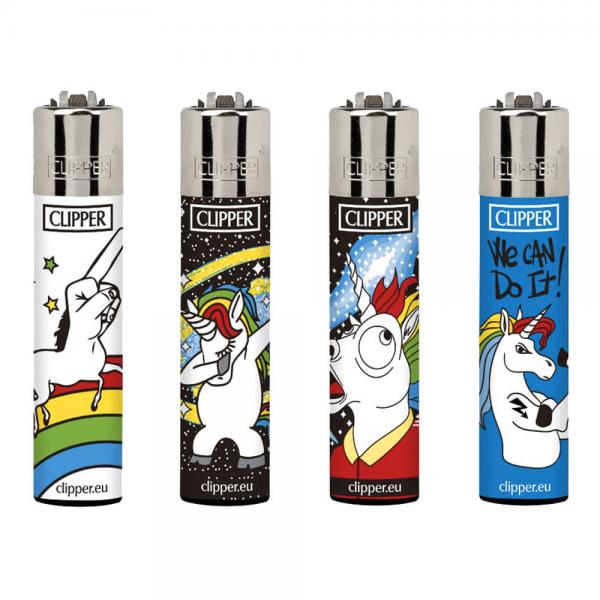 Clipper Classic Feuerzeug Serie 'Cool Unicorns'